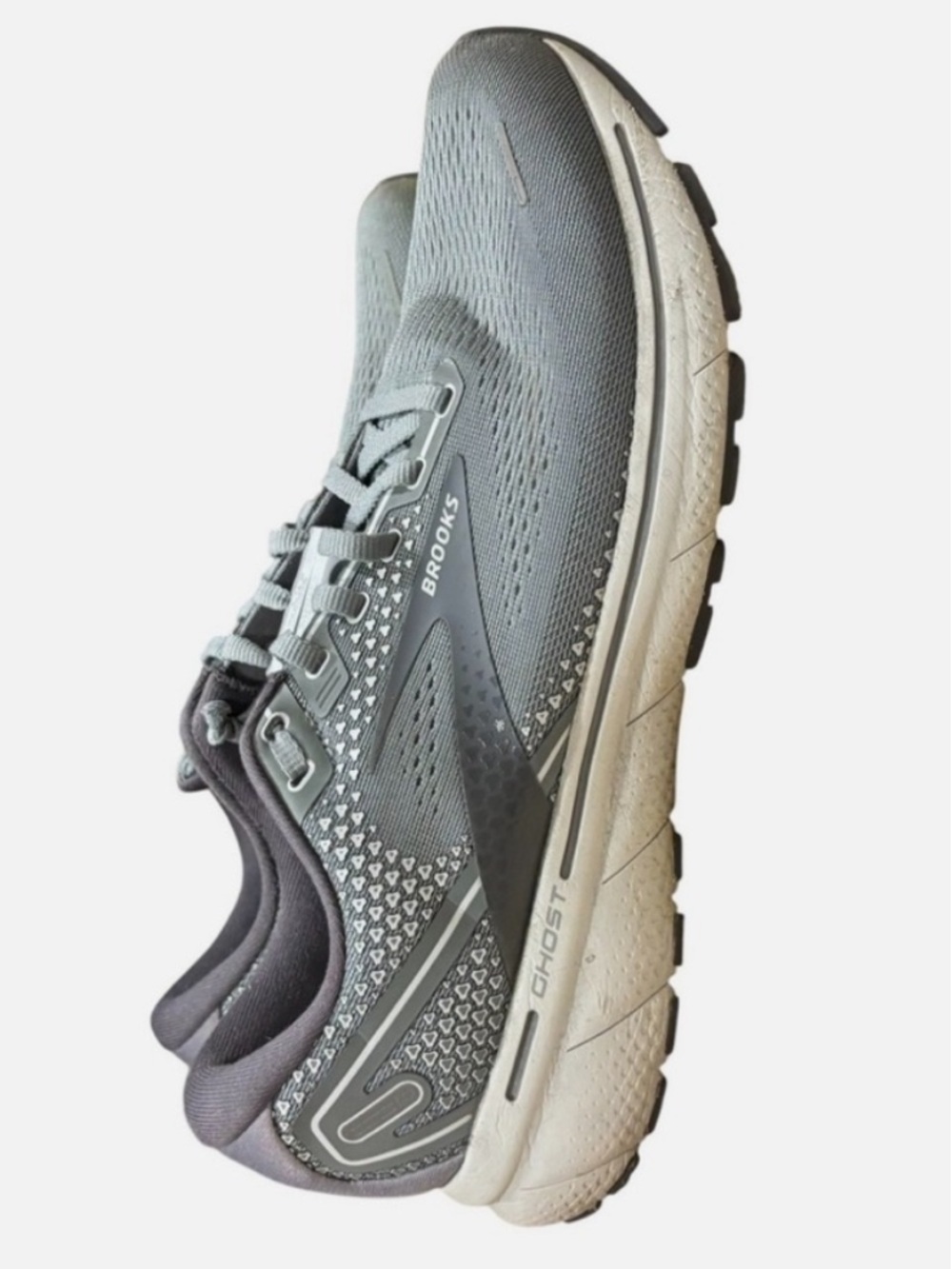Brooks Ghost 14 Men’s Sz 11 Running Sneakers 1103691D067 Gray Gym Athleisure